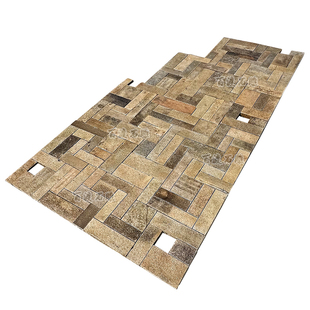 异形金山石老石板老石条庭院老石条碎拼延段户外园林过道排版定制