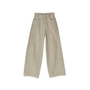 巨保暖!雪地牛仔~加厚密密绒牛仔裤女秋冬新窄版宽松阔腿长裤子