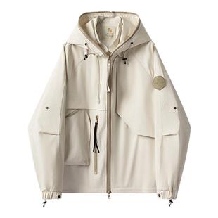 【限时清仓】英国小狐狸2025秋季轻户外立体结构仿冲锋衣防风夹克