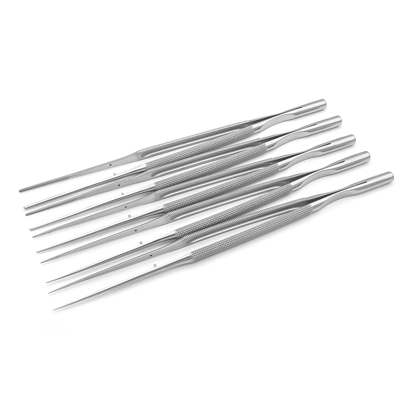 不锈钢显微无损伤镊外科手术镊精细血管镊凹凸齿组织直显微平台镊
