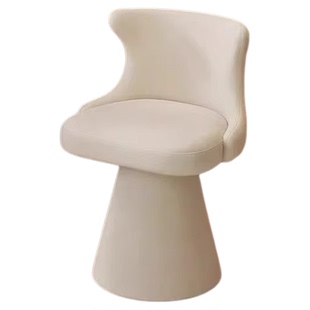 化妆凳女生卧室衣帽间高级感梳妆台椅子可旋转轻奢网红意式靠背椅