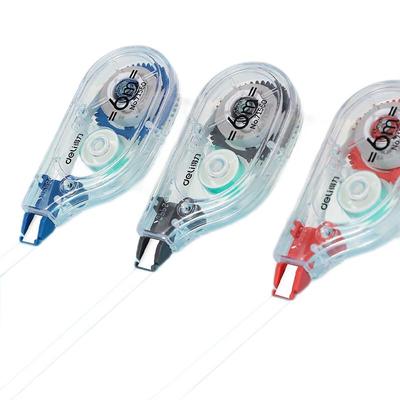 得力修正带透明膜带迷你改错带