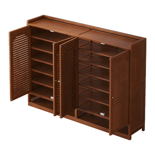 家用门口入户鞋柜带门多层鞋架防尘楼道电梯口透气置物柜2026新款