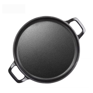 瑞士Kisag加厚珐琅铸铁烤盘26cm烤肉煎盘牛扒铁板烧烤盘烤肉烤盘