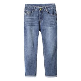 牛仔裤男款2025新款春秋宽松直筒裤子男秋季男裤弹力休闲男士长裤