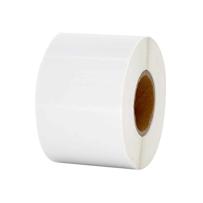 可移铜版不干胶标签纸 易撕无痕不留胶条码打印纸 可移除家具贴纸