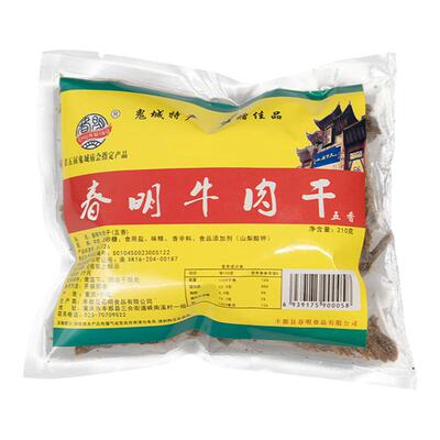 丰都春明五香麻辣牛肉干