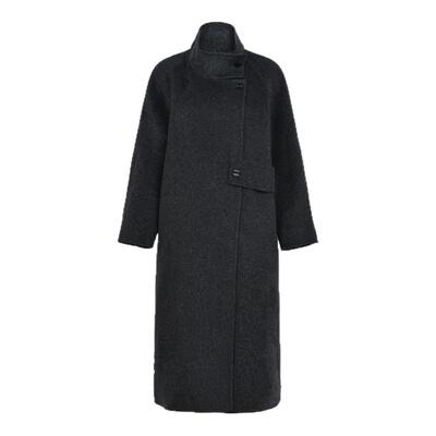 SeRinaBlue女士长款毛呢外套