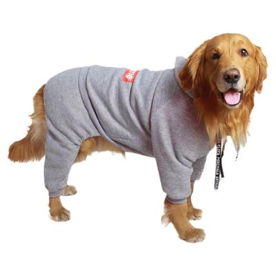 大狗狗衣服秋冬装金毛拉布拉多边牧秋田阿拉中型大型犬四脚卫衣新