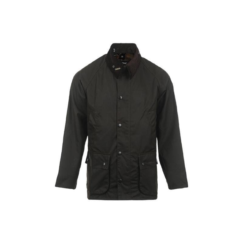 【自营】BARBOUR26ss新品纯色翻领英伦复古宽松休闲油蜡夹克外套