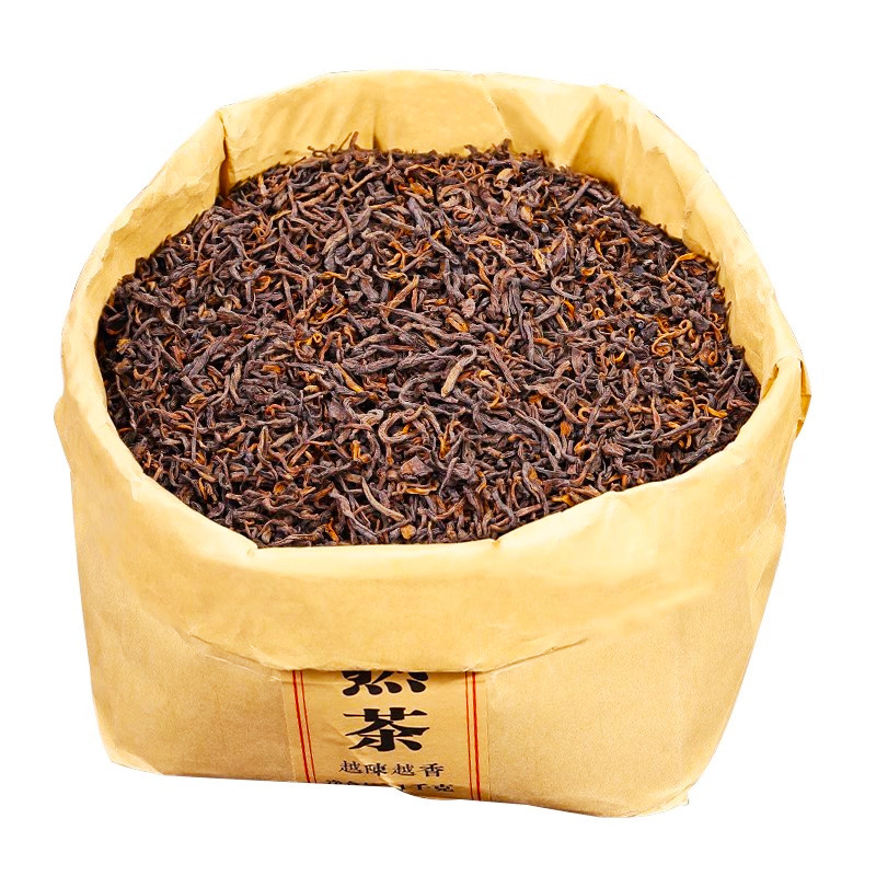 云南普洱茶熟茶新益号官方旗舰店十年以上布朗山糯米香老班章散茶