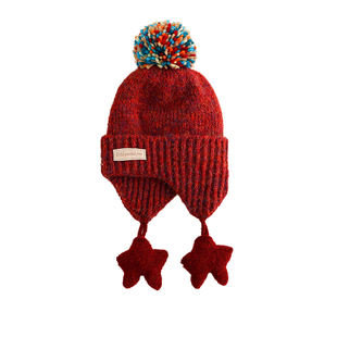 儿童帽子冬季韩版保暖套头帽加厚保暖男童女宝宝户外防寒毛线帽潮