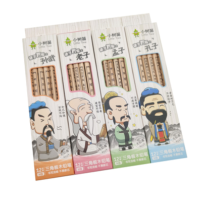 正姿三角杆椴木小树苗环保铅笔