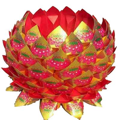 半成品硬卡纸莲花折纸莲花