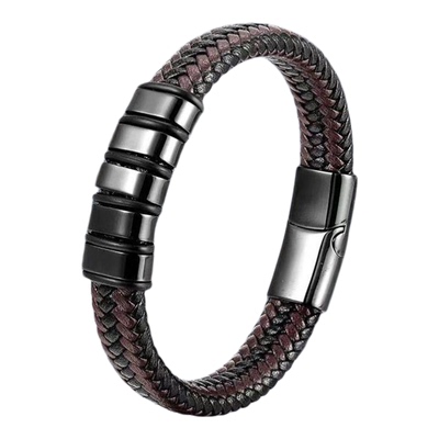 去除静电神器手工编制手镯链条真皮编织男士情侣皮手链防静电手环