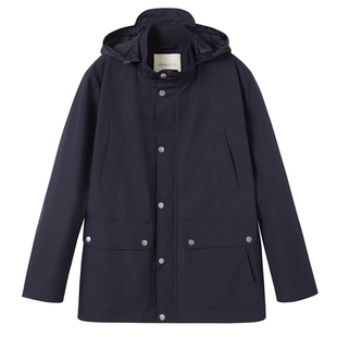 GANT/甘特秋冬新款男士复古休闲可隐藏连帽工装立领通勤夹克外套