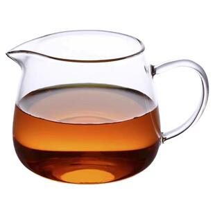 北大史玻璃公道杯加厚耐热分茶器 功夫茶具公杯家用过滤带把茶海