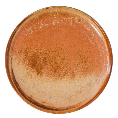 山野风窑变陶瓷西餐平盘圆盘浅盘