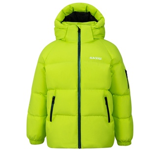 黑冰儿童羽绒服外套男女中大童25冬季700蓬白鹅绒户外活帽服9125