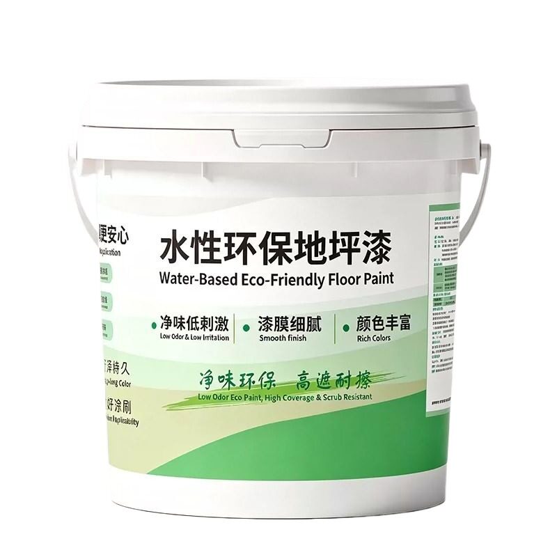 环氧地坪漆水泥地面室内家用车间耐磨自流平水性瓷砖地面防水漆