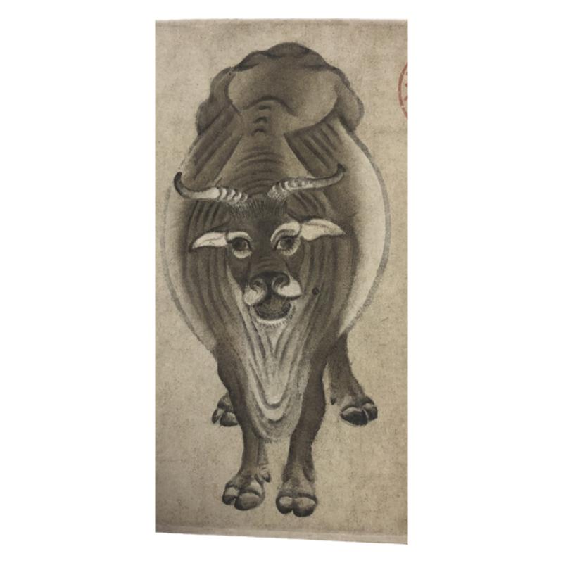 五牛图招财风水镇宅字画仿古