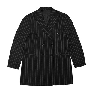 popping西装外套男衣服locking演出服中长西服表演机械舞服装男