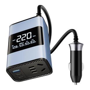 车载逆变器12v转220v大功率充电器汽车电源点烟器转换插头一拖三