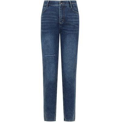 曼德诗牛仔裤秋冬新款显瘦小脚裤