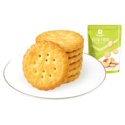良品铺子天日盐小圆饼干102gX4袋
