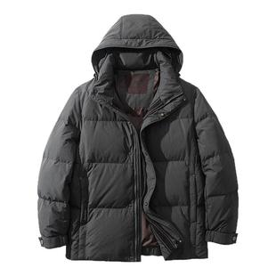 90鸭绒！高充绒量！东京男士外贸休闲防风保暖加厚连帽羽绒服外套
