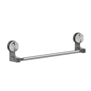 吸盘式毛巾架卫生间免打孔浴室伸缩毛巾杆置物架浴巾挂杆收纳挂架