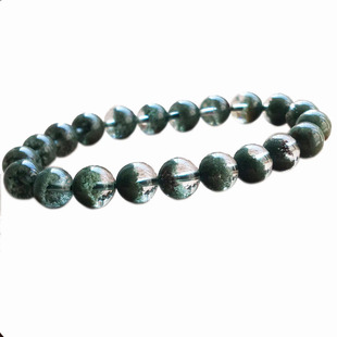 巴西正品天然绿幽灵手链聚宝盆千层满天星招财男女款饰品水晶礼物