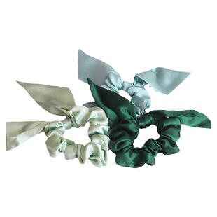 太湖雪桑蚕丝真丝蝴蝶结中号小号发圈合集纯色简约气质灵秀一只装