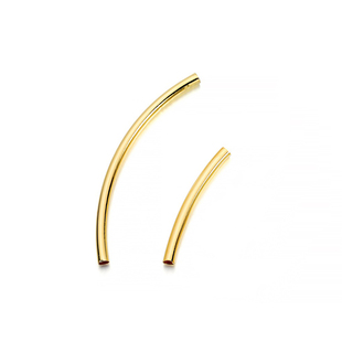 新蚁diy饰品配件金色铜弯管光面管子 手工首饰手链手串穿珠材料