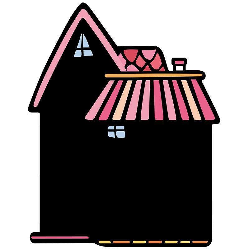 磁博士城堡屋形一体式印刷涂鸦墙