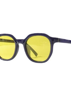 撞色设计偏光防紫外线简约墨镜