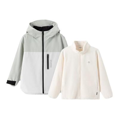 巴拉巴拉女童冲锋衣儿童加绒外套