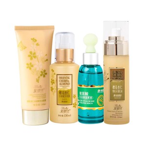 芙罗兰樱花杏仁赋补水礼盒套盒洗面奶纯露乳液面霜眼霜爽肤水正品