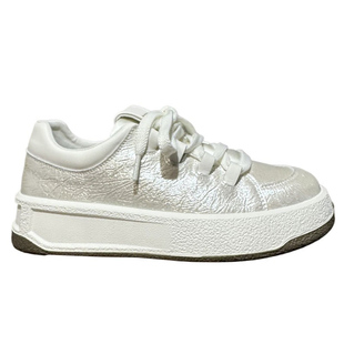 升级新版本~东大门韩版品质真皮厚底板鞋女小白鞋时尚舒适休闲鞋