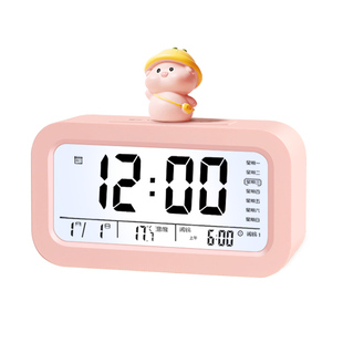 闹钟学生专用起床神器桌面钟表儿童2025新款男生女孩卡通电子时钟