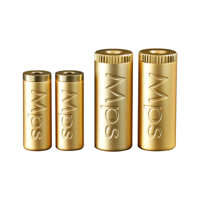 Mps黄铜镀金BNC插头75/50欧数字同轴音频时钟线DIY焊接头端子