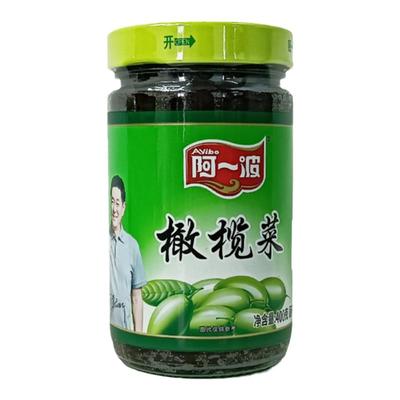 阿一波橄榄菜大瓶装400g/瓶即食佐餐酱菜咸菜早餐配粥下饭菜罐装