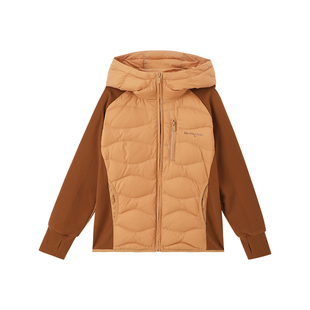 布丁哈鲁童装冬装女童洋气上衣2026秋冬新款儿童连帽羽绒服外套