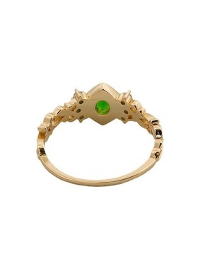 法式复古S925银透辉石戒指