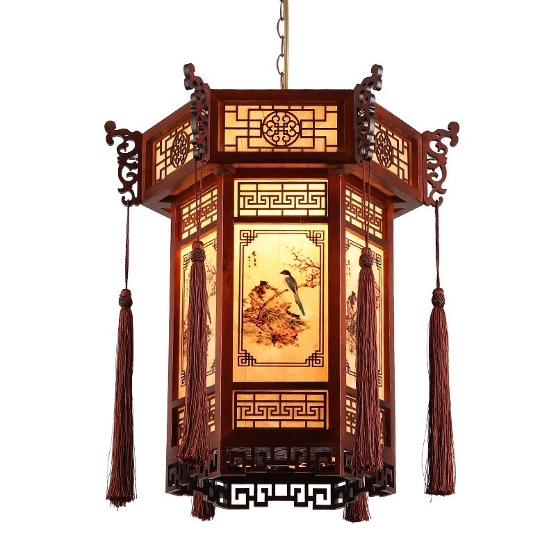 中式实木宫灯灯笼吊灯寺庙祠堂中国风仿古风建筑凉亭庭院门头户外