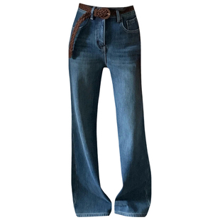 2025冬新款Jeans阿凡牛67773复合厚绒保暖修身显瘦牛仔微筒喇叭裤