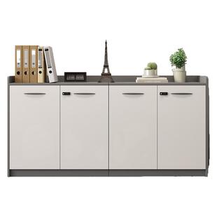 文件柜矮柜木质带锁抽屉资料柜储物柜茶水柜办公室落地边柜收纳柜