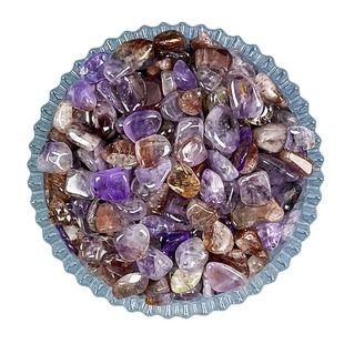 天然超七消磁水晶碎石水晶柱原石极光23水晶石摆件消磁石净化套装