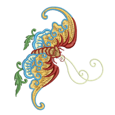 汉服 图样 素材 电脑刺绣花制版打版打带 emb格式电子文件设计图