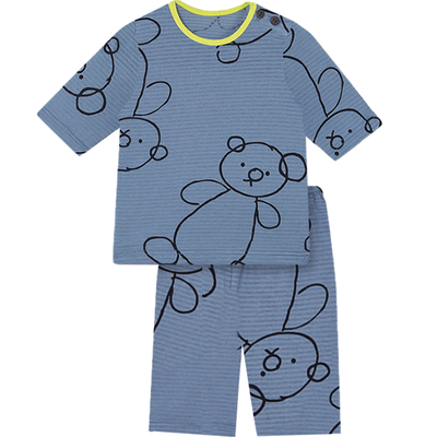 中大童居家服小熊小童短袖空调衣